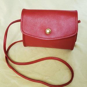 Vintage Coach Red Chrystie Crossbody Bag